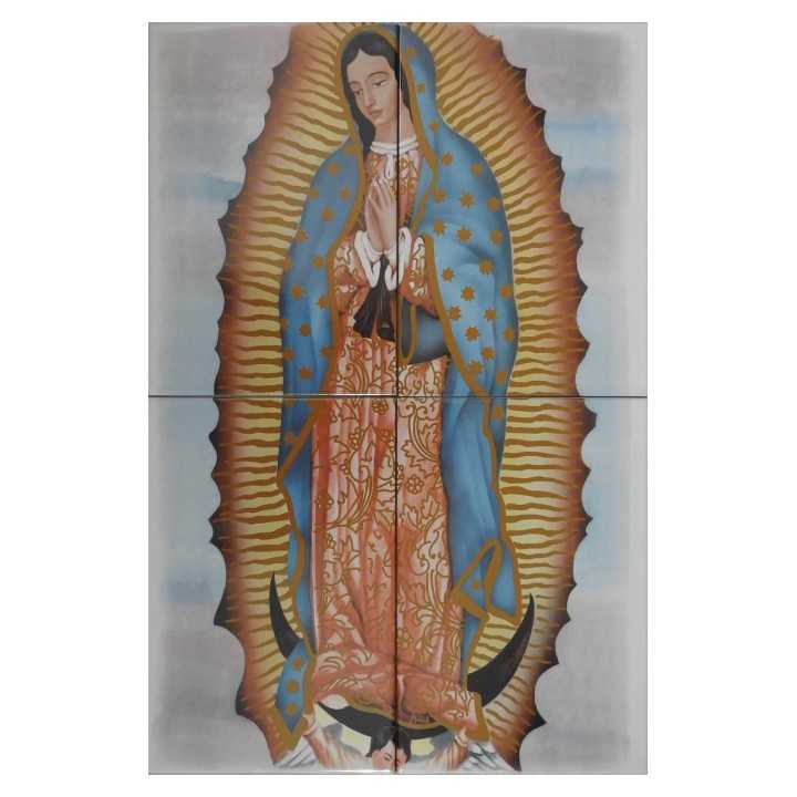 Virgen de Guadalupe Imagen en azulejos 40x60 cm - Sigalta