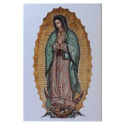 Nuestra Señora de Guadalupe Imagen en Azulejo 20x30 cm - Alcesa