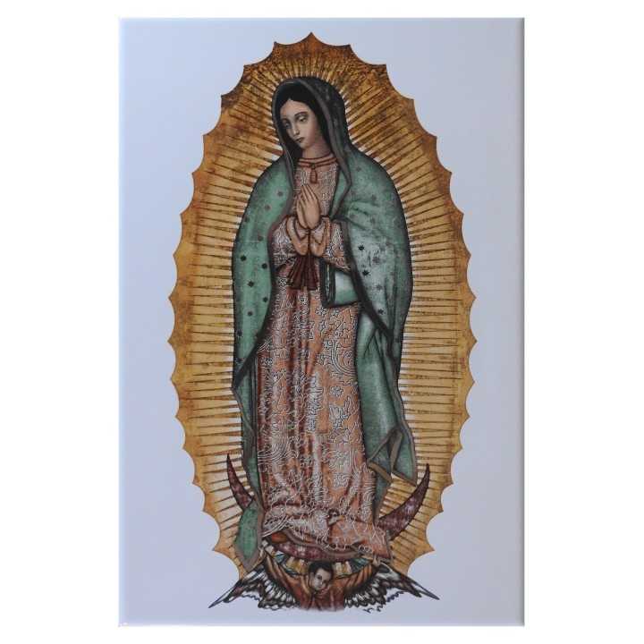 Nuestra Señora de Guadalupe Imagen en Azulejo 20x30 cm - Alcesa