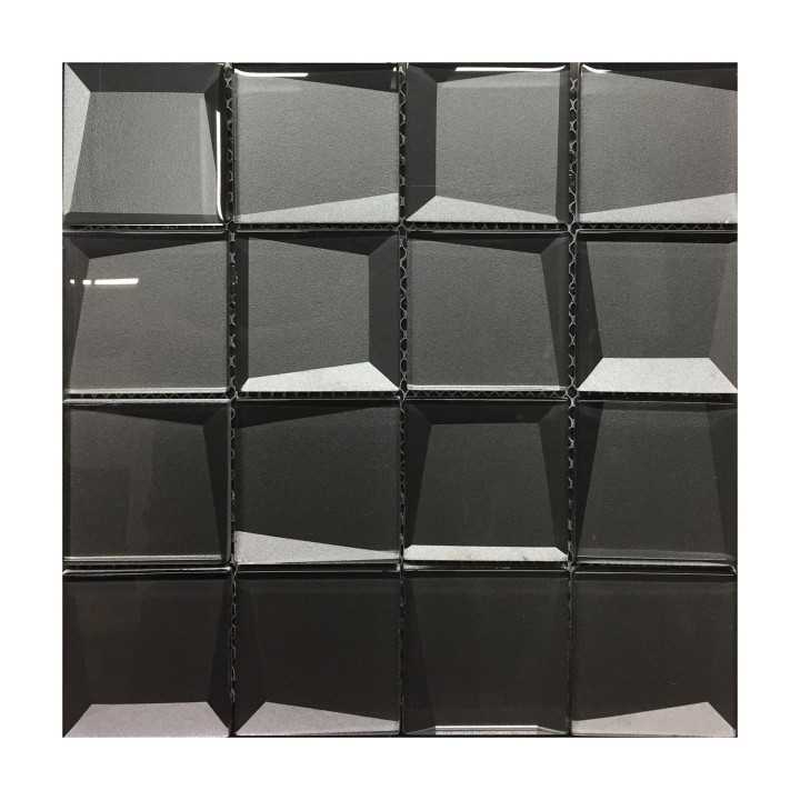 Malla decorativa de vidrio para pared Petac Gris 30x30 cm