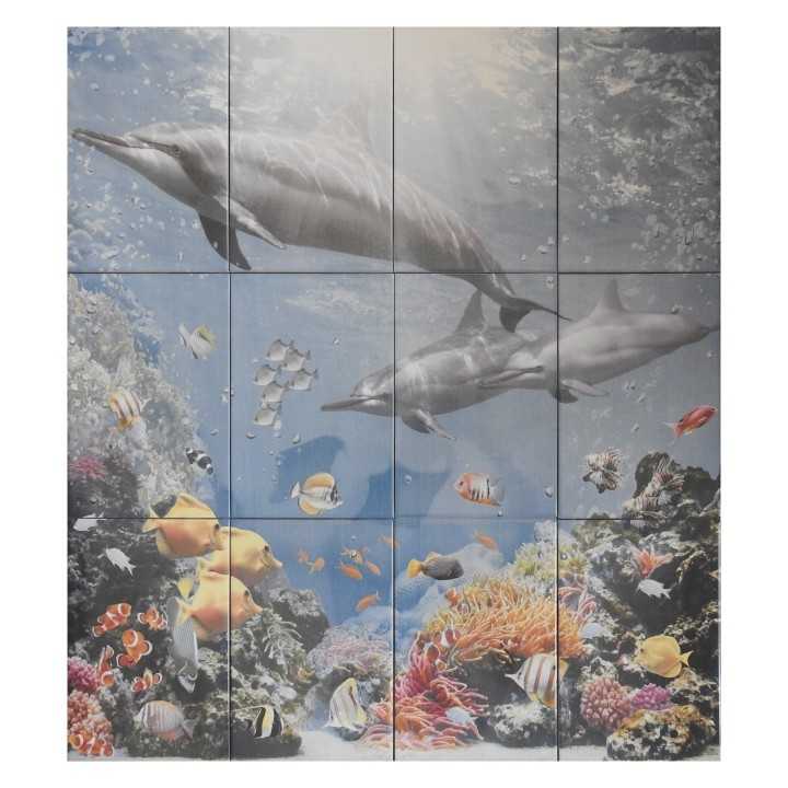 Mundo Marino Imagen 80x90 cm Imagen en azulejo