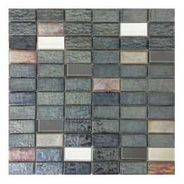 Malla decorativa para pared Maya gris 30x30 cm Alcesa