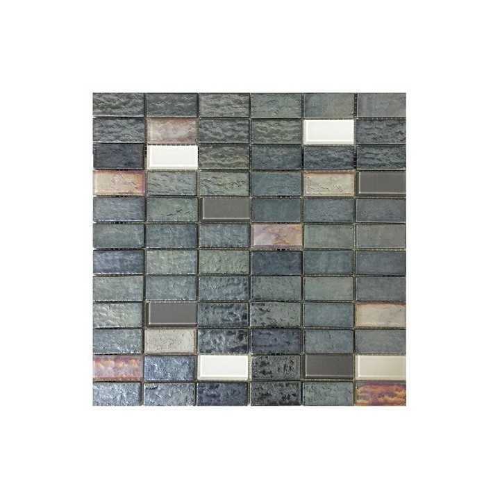 Malla decorativa para pared Maya gris 30x30 cm Alcesa