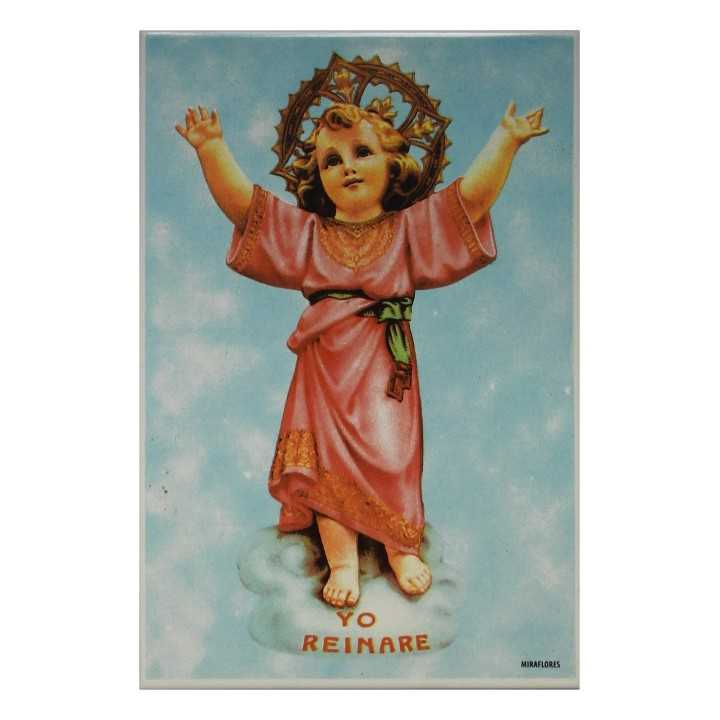 Divino Niño Jesús Imagen en azulejo 20x30 cm Miraflores