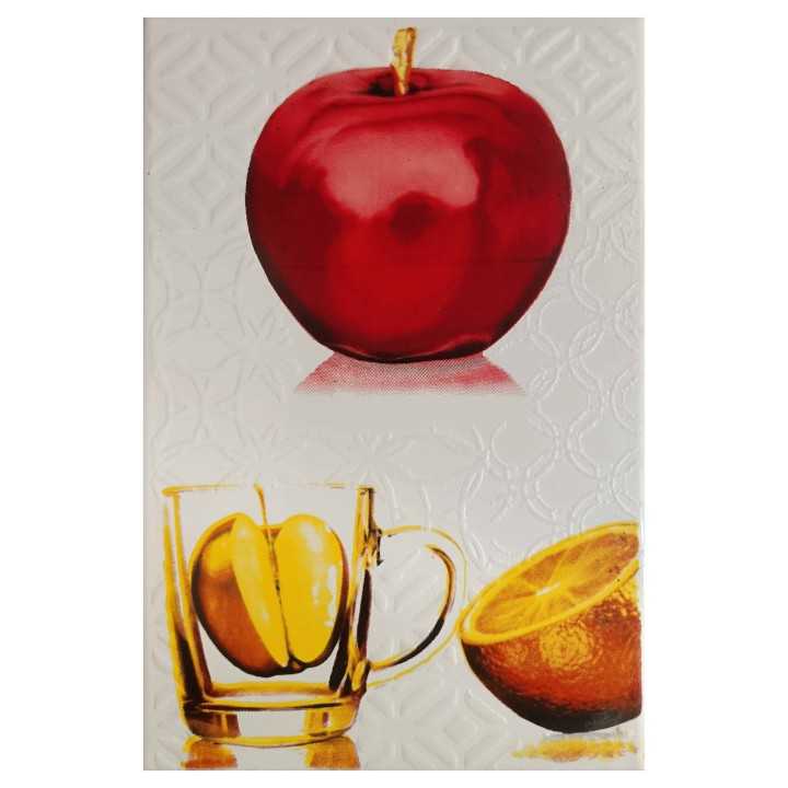 Azulejo decorado para cocina diseño manzana 20x30 cm - Miraflores