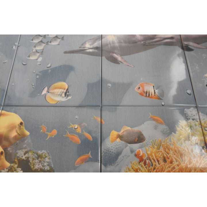 Mundo Marino Imagen 80x90 cm Imagen en azulejo