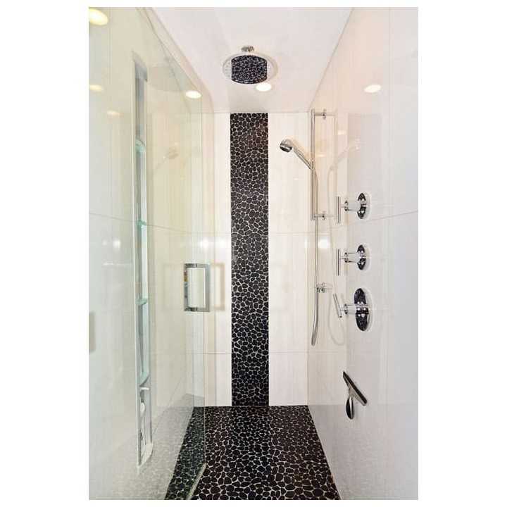 Malla Estilo Piedras decorativa Color Negro 27x27 cm - Alcesa