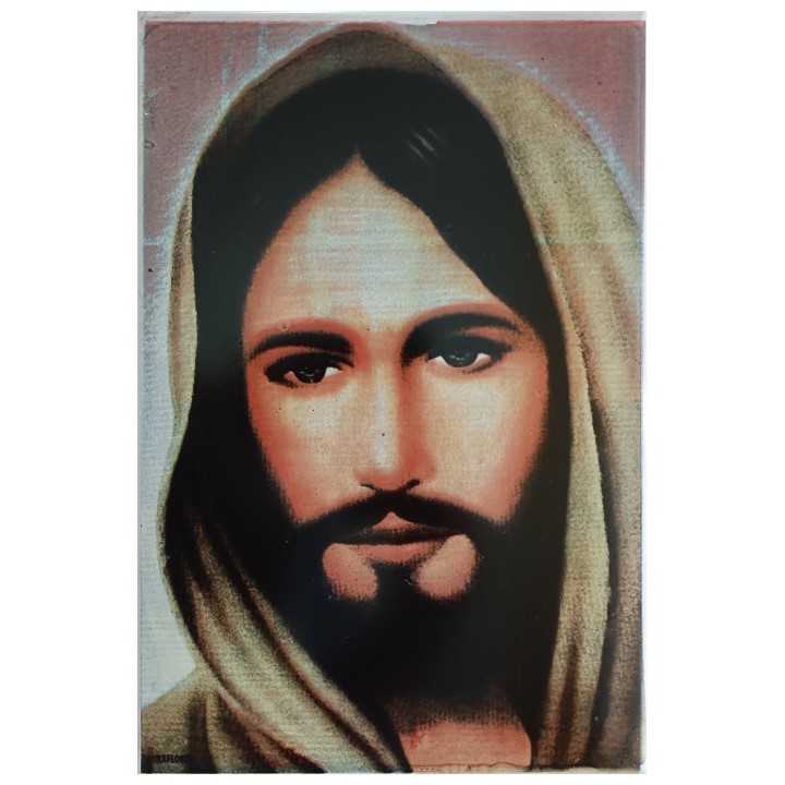 Rostro de Cristo Imagen 20x30 cm en azulejo