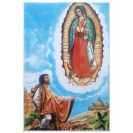 Juan Diego y Virgen de Guadalupe Imagen en azulejo 20x30cm - Miraflores