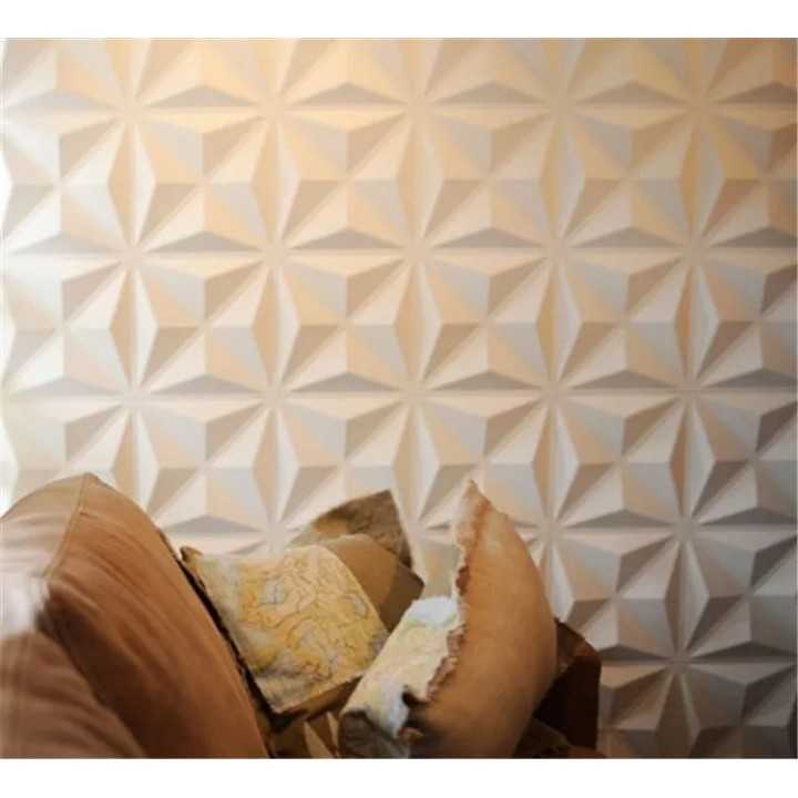 Panel decorativo 3D PVC D003 4 pzas 50x50 cm 1m2