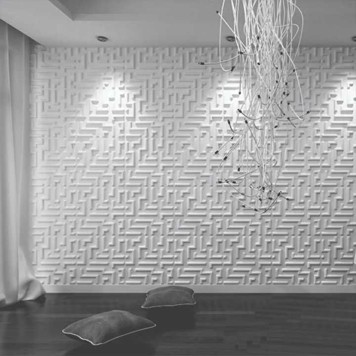 Panel decorativo 3D PVC D098 4 pzas 50x50 cm 1m2 - Decornamento