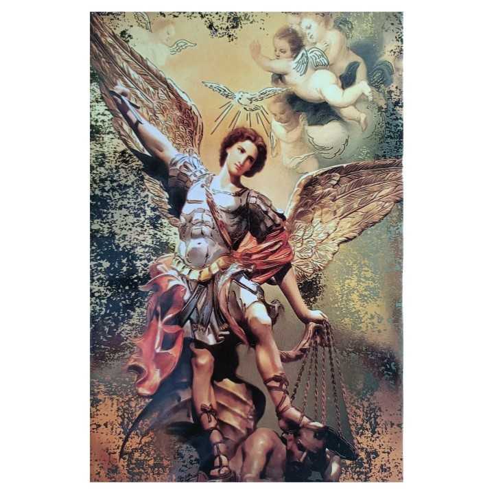 San Miguel Arcángel Imagen en azulejo decorado