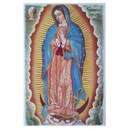 Virgen de Guadalupe Imagen 20x30 cm en Azulejo Mod. México Siempre Fiel Marca Sigalta