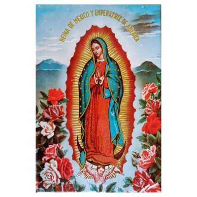 Virgen de Guadalupe Modelo Rosas Imagen en azulejo